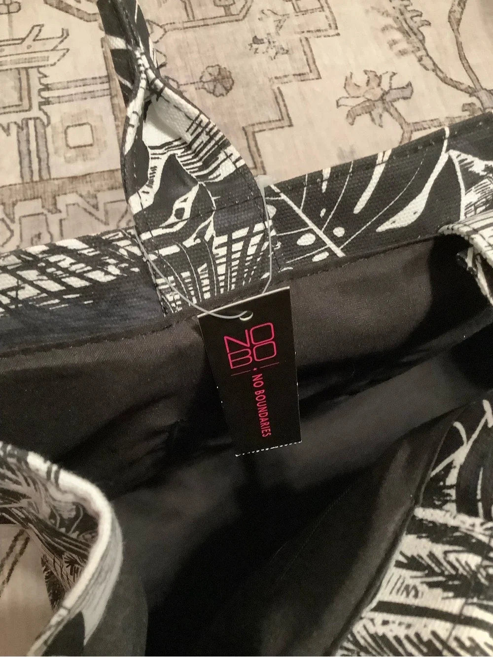 No Boundaries canvas tote